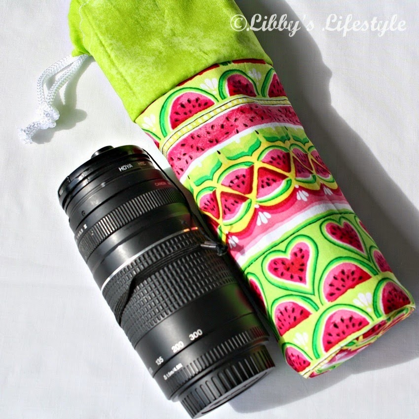 How to make a padded lens case. Libby's Lifestyle.