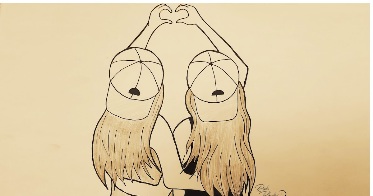Comment Dessiner Deux Meilleurs Amies Etape Par Etape Facile De Dessiner Dessin Au Crayon Redakhadiri Officiel