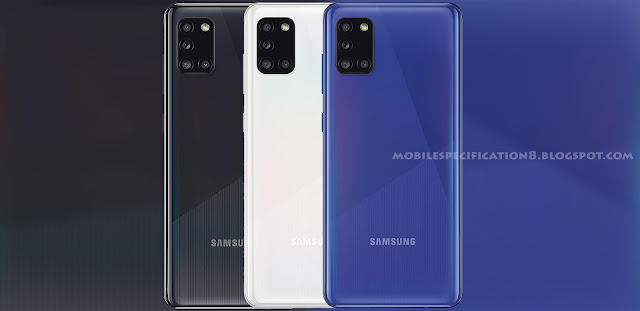 Samsung Galaxy A31, Galaxy A31, Samsung A31, Mobile, Phone, Price in Nigeria, Specifications, Specification, Specs, Features, Colours, Colors, Prism crush black, Prism crush white, Prism crush blue