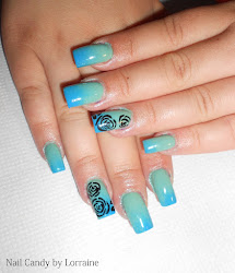 step ombre nail gradient roses tutorial lola colours