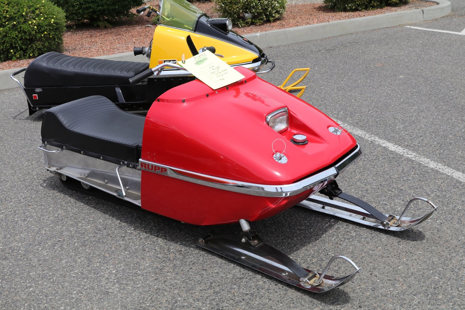 OldMotoDude 1970 Rupp Sprint Snowmobile on display at the 2019 Cool Desert Nights