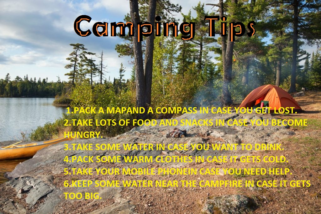 ENGLISH IS EASY! ENGLISH IS OK! CAMPING TIPS IF YOU ARE GOING