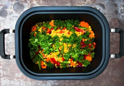 Slow Cooker Extra Vegetable Pasta - Step 7 - Kale