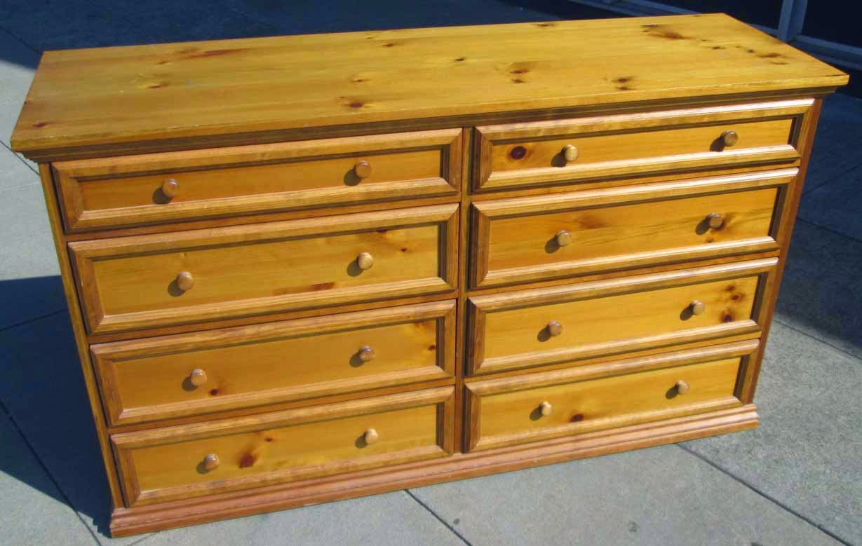 UHURU FURNITURE & COLLECTIBLES SOLD Knotty Pine Drawer Dresser 95