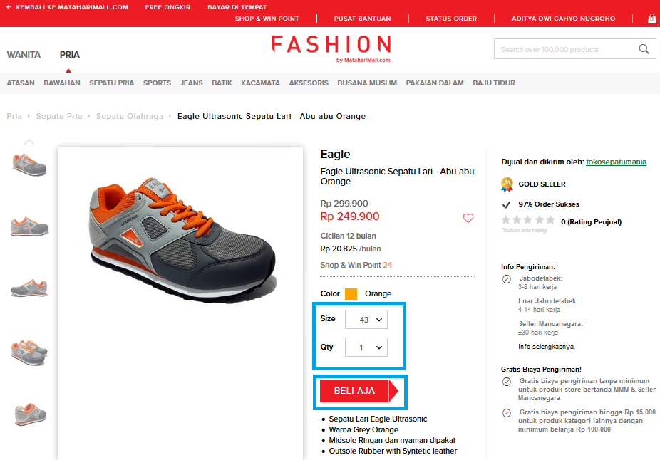 Cara Belanja Online Membeli Barang Di Mataharimall Com Aditya Web Com