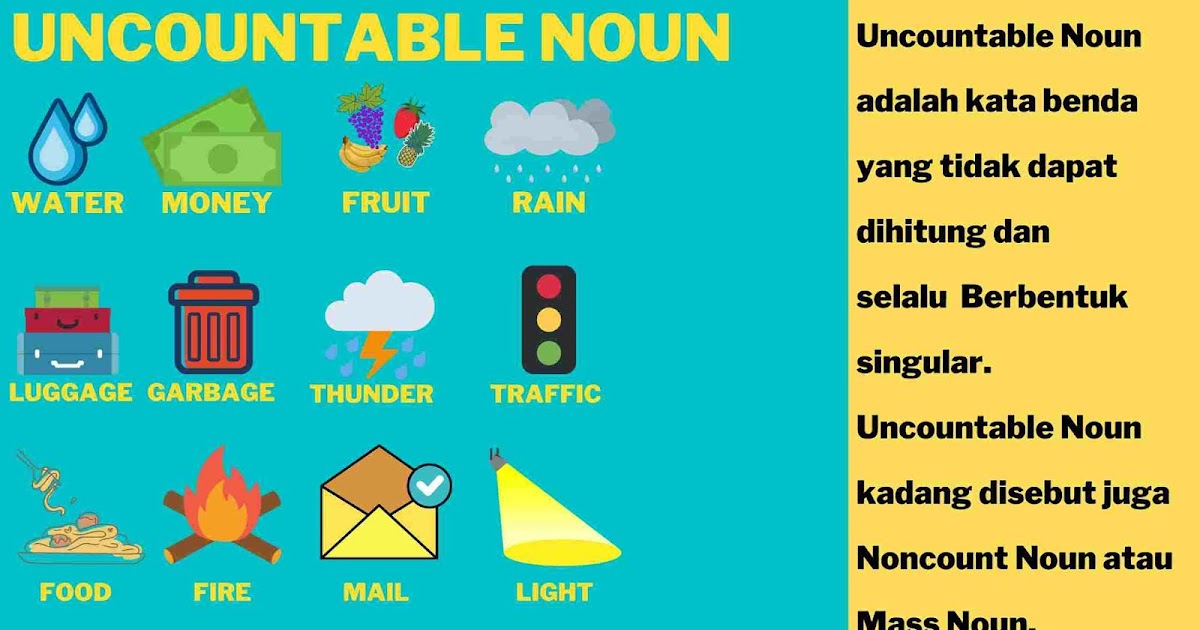 Uncountable Noun Pengertian dan Contoh Noken Learn Uncountable Noun Pengertian dan Contoh Noken Learn