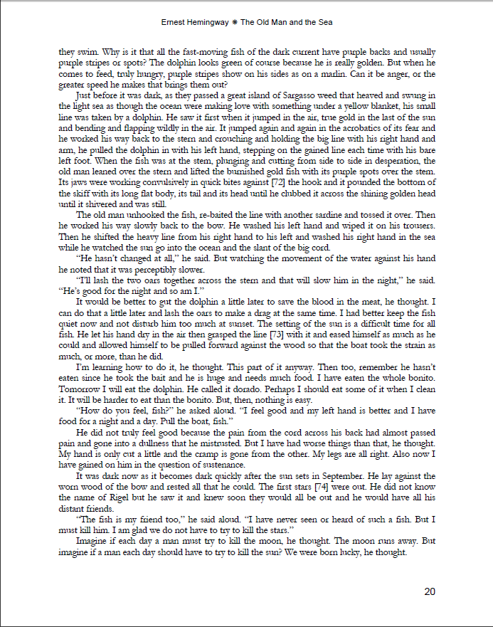 the old man and the sea pdf the old man and the sea pdf