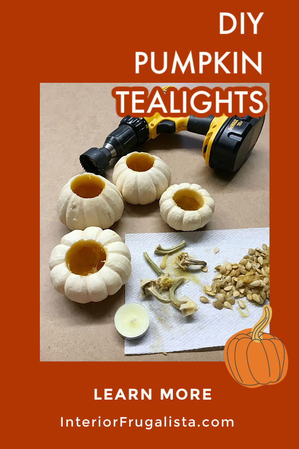 How To Turn Real Mini Pumpkins Into Tealight Holders Interior Frugalista