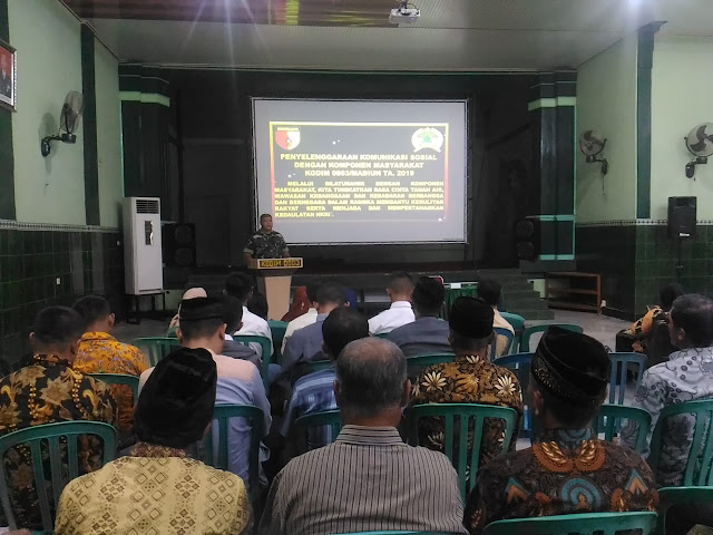 Kodim 0803 - Madiun Menggelar Komunikasi Sosial Dengan Toga Tomas Dan Pelajar