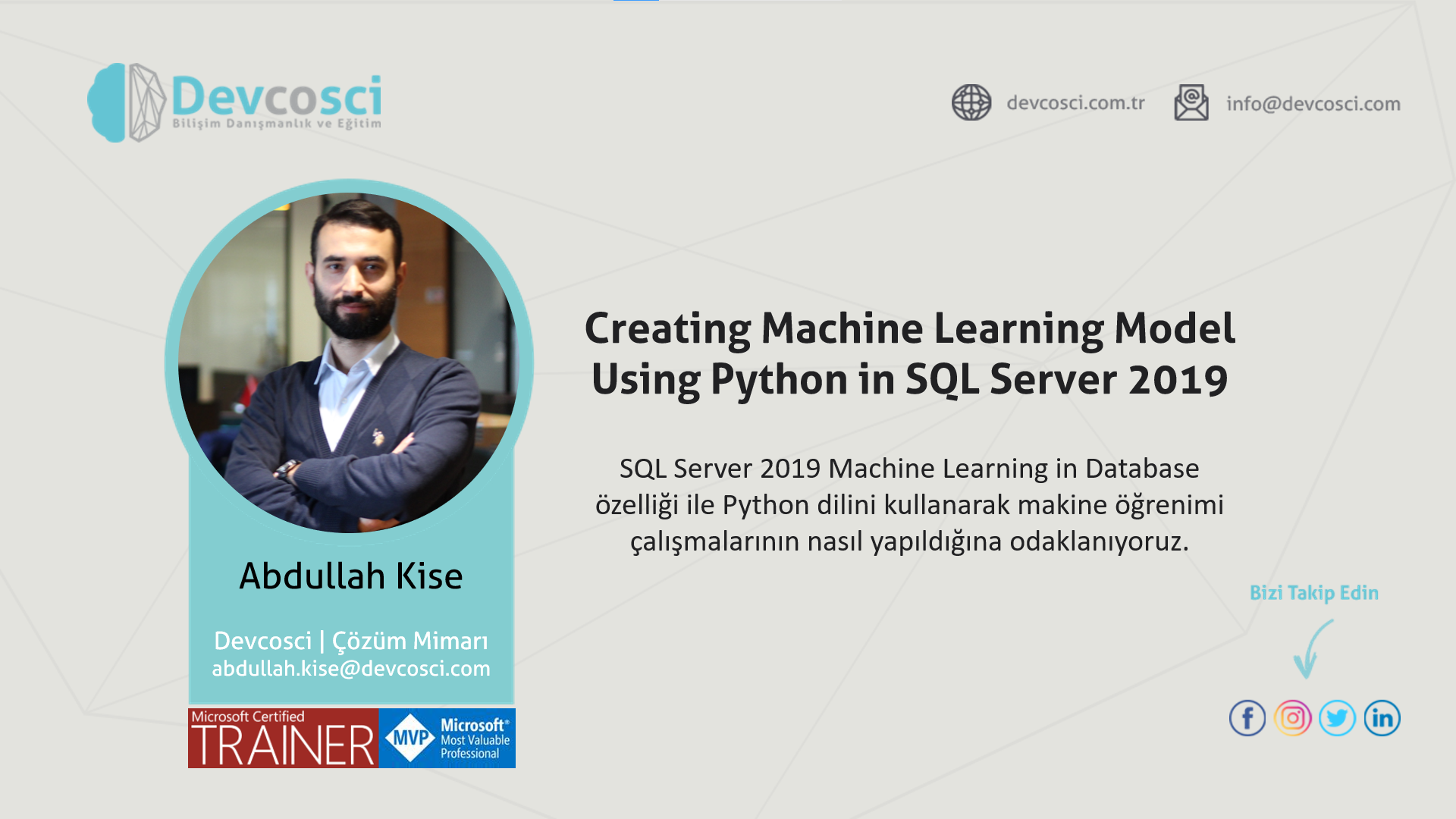 Veri Yönetimi (Data Platform, Business Intelligence, Data Science ...