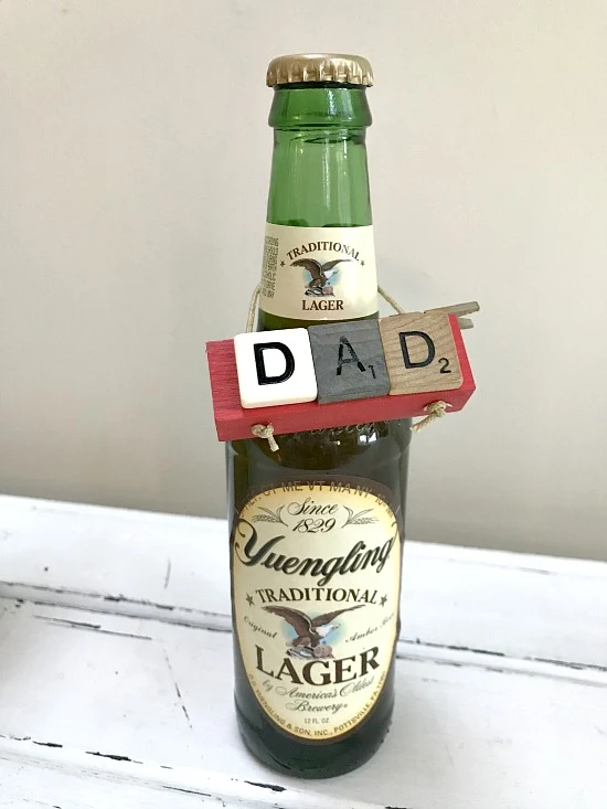 Beer bottle tag