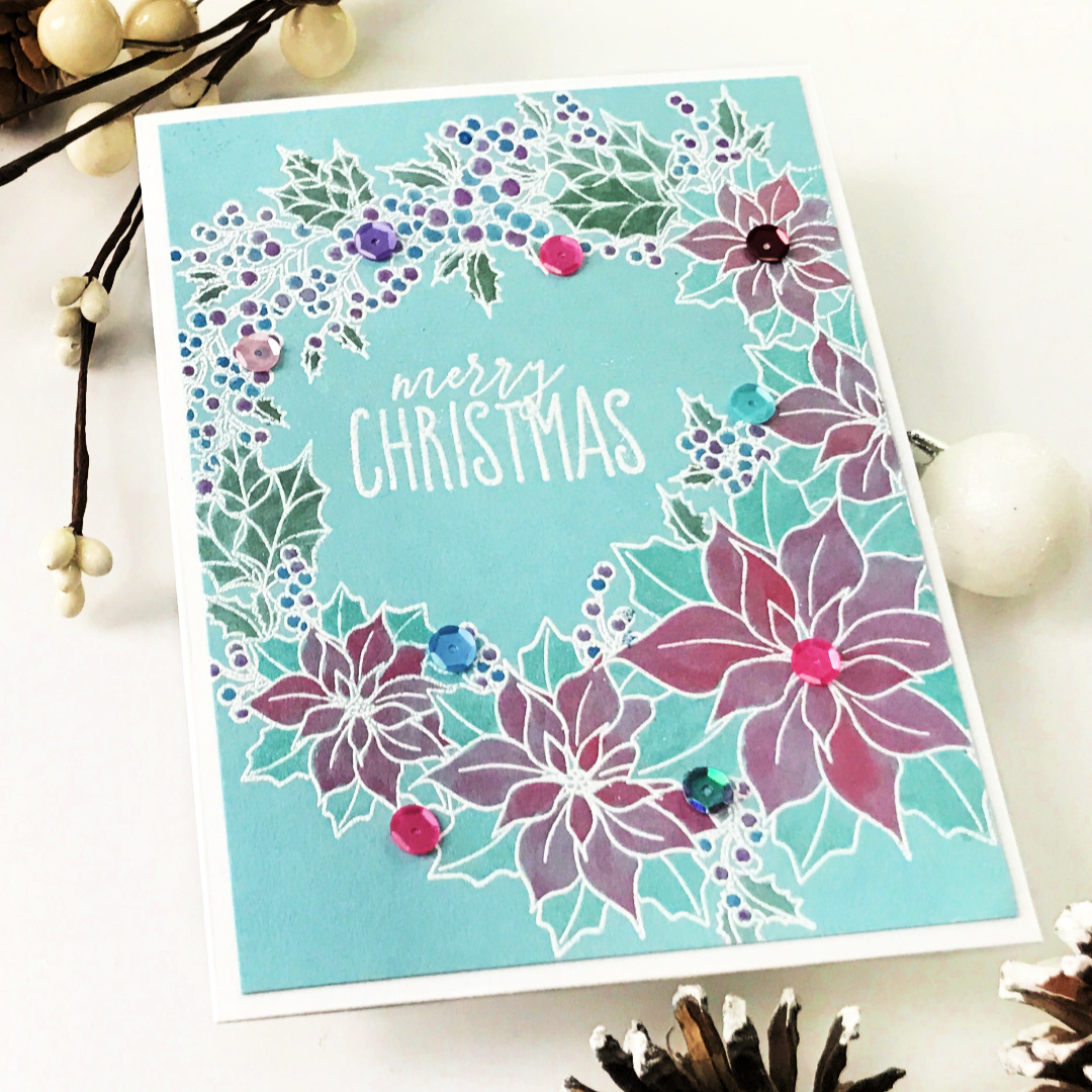 DEAR PAPERLICIOUS Metallic Paint on Colored Cardstock 5 Cards