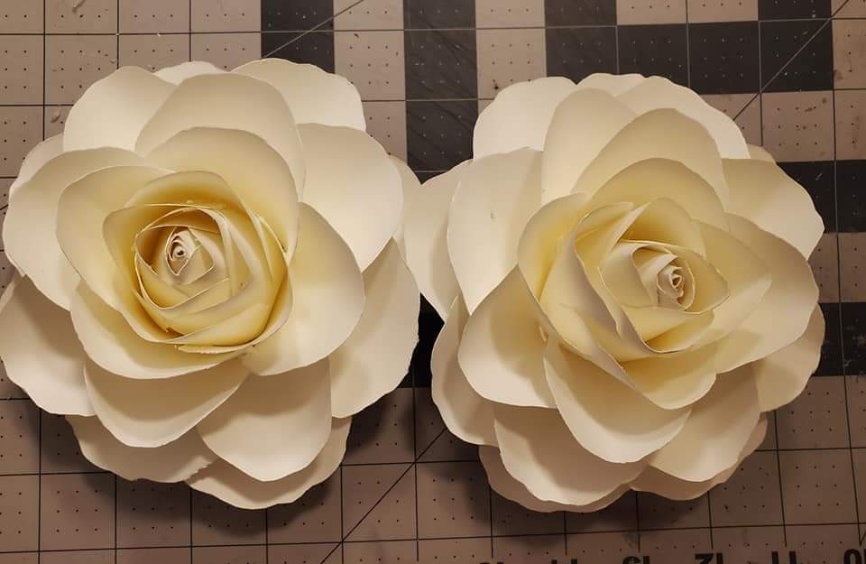 Rosa gigante de papel: Molde grátis - Ver e Fazer