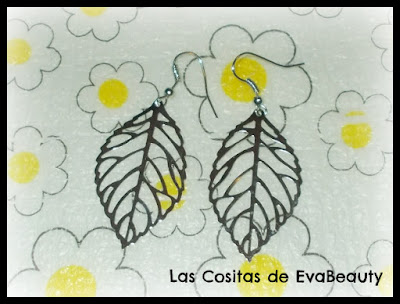 Pendientes forma hoja árbol de Aliexpress