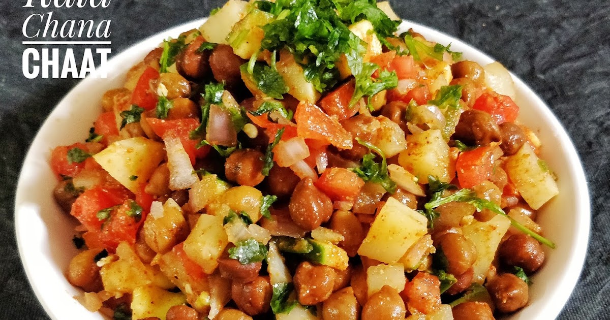 Kala Chana Chaat Healthy Black Chickpeas Salad Divya's Nalabhagam