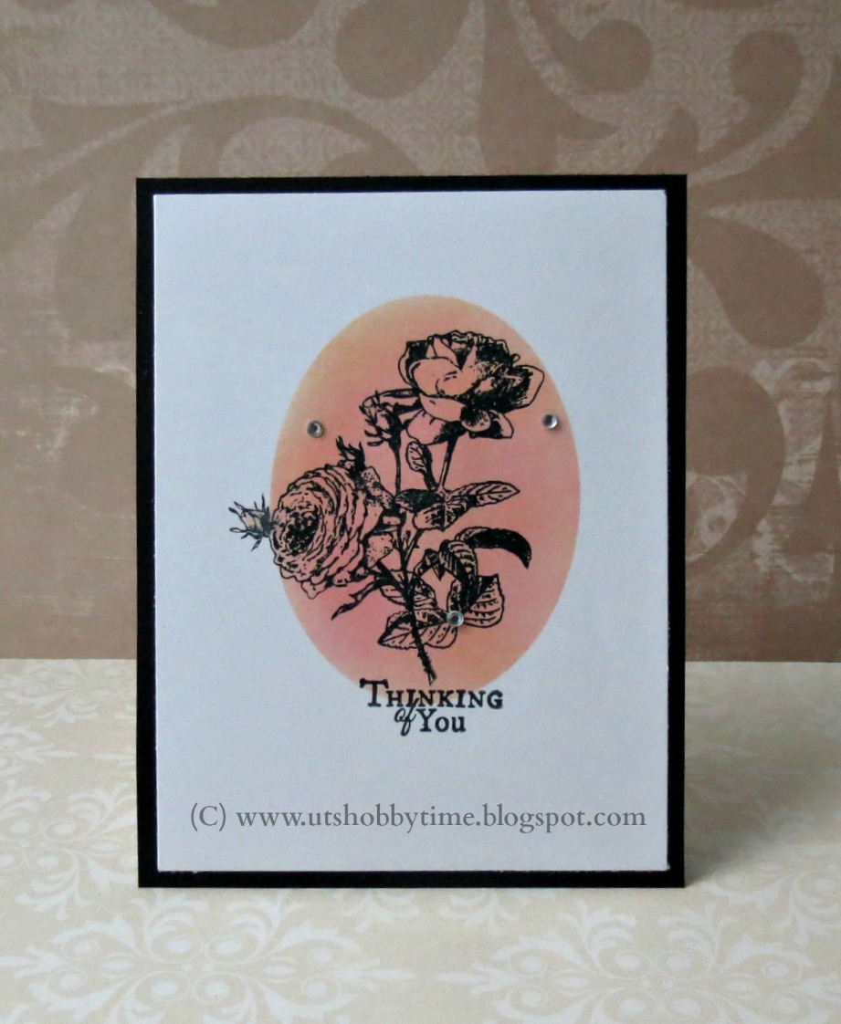 ***UTs Hobby Time*** Homemade "Thinking of you " greeting Card