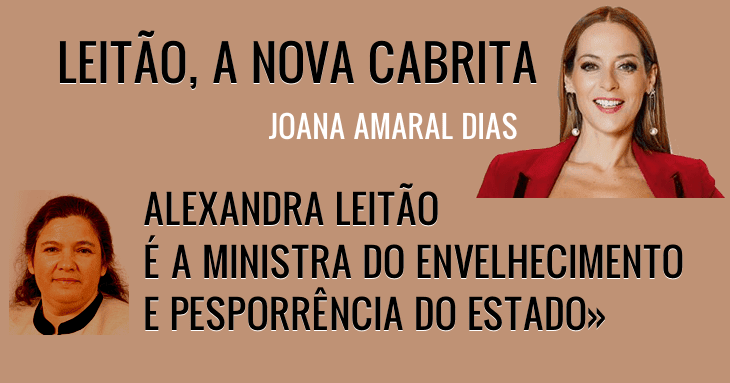 «Alexandra Leitão, ministra do Envelhecimento e Pesporrência do Estado»