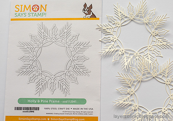 Layers of ink - Snowflake Cards Tutorial by Anna-Karin Evaldsson. With Simon Says Stamp Cheer and Joy.
