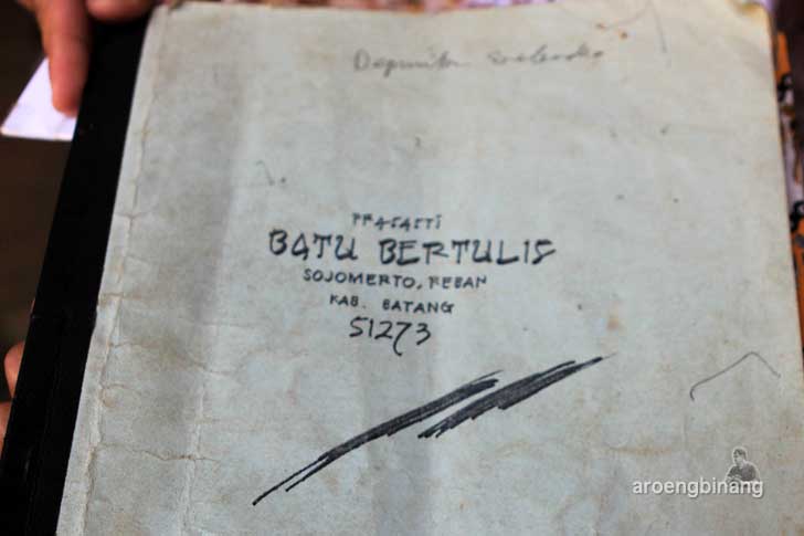 situs prasasti sojomerto batang