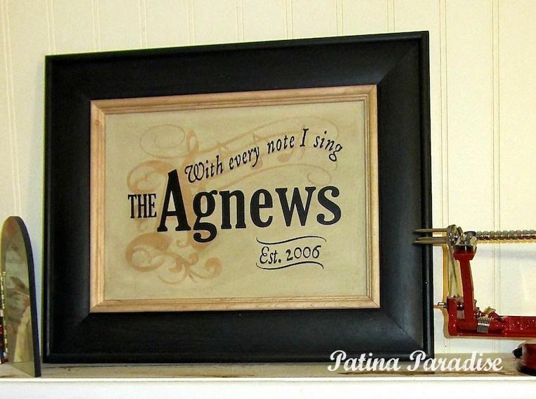Cabinet Door Turned Personalized Gift
