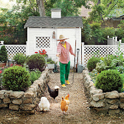 chicken chickens backyard coop raised coops beds garden southern living stone vegetable gardens raising does south houses landscaping fence pens