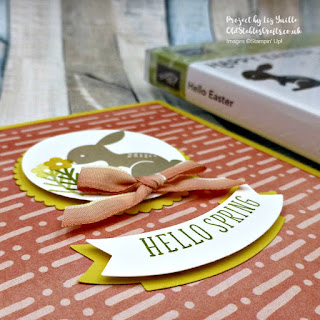 Hello Easter Cute Bunny Spring Card Stampin Up Close Up