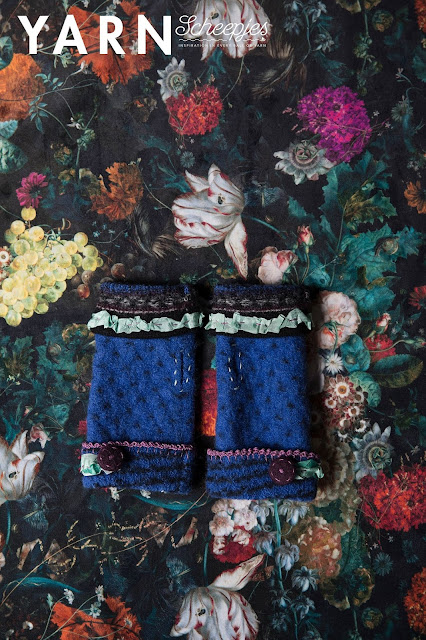 Yarn Book-A-Zine Tea Room | Felted Mitts made by Susan Carlson of Felted Button | Colorful Crochet Patterns Yarn Book-A-Zine Tea Room | Felted Mitts made by Susan Carlson of Felted Button | Colorful Crochet Patterns