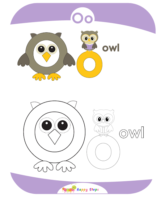 Coloring Worksheets- Letter O