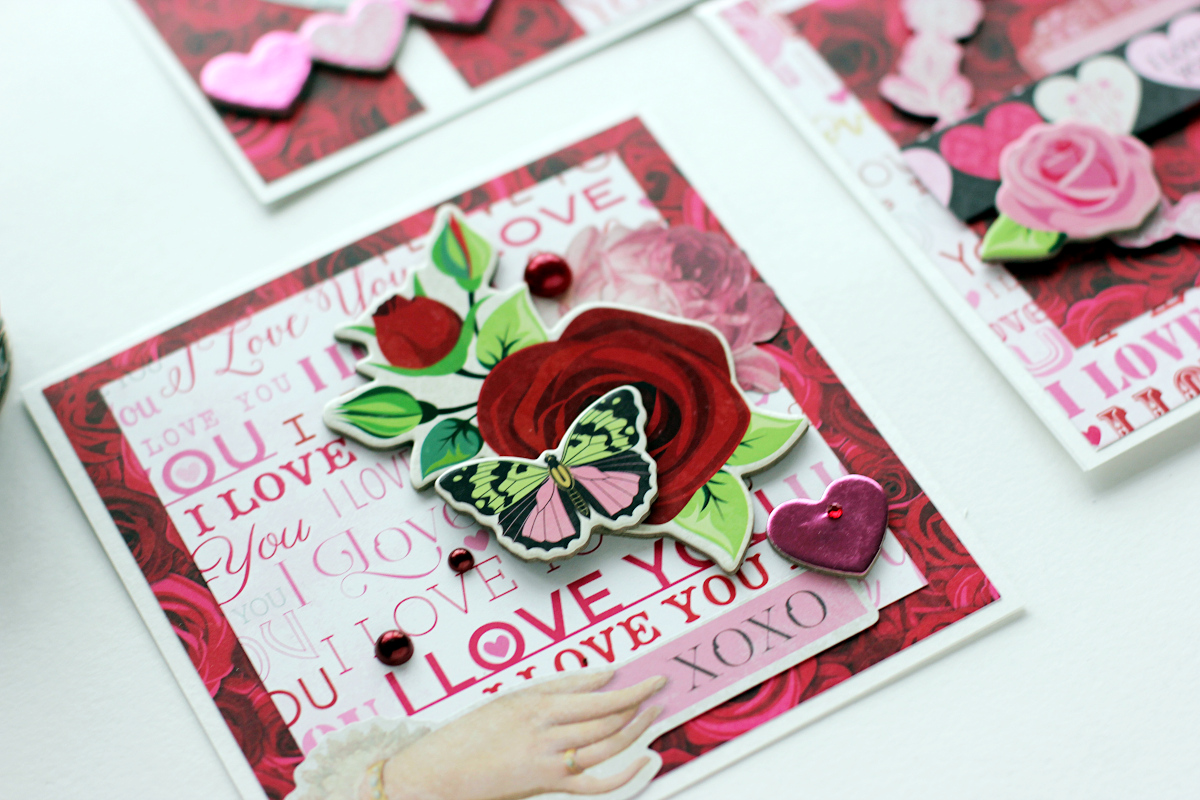 The BoBunny Blog: Square Valentine's Day Cards with Elena