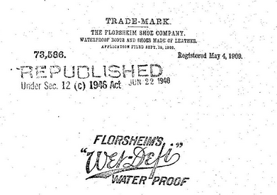 1908 FLORSHEIM'S WET DEFI WATERPROOF