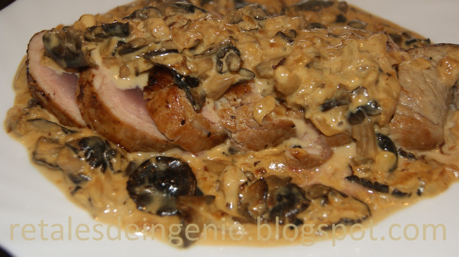 Retales de ingenio Recetas y Dietética Solomillo en salsa de setas
