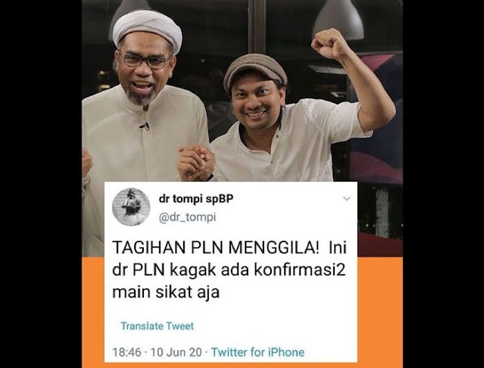 Tompi Mengeluh Tagihan Listrik PLN, Warganet: Jangan Nyinyir, Nikmati Aja, I Love Jokowi