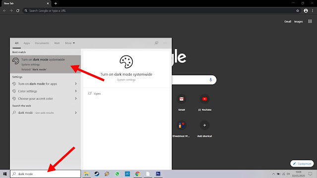 Fitur Mode Malam pada Google Chrome Windows 10
