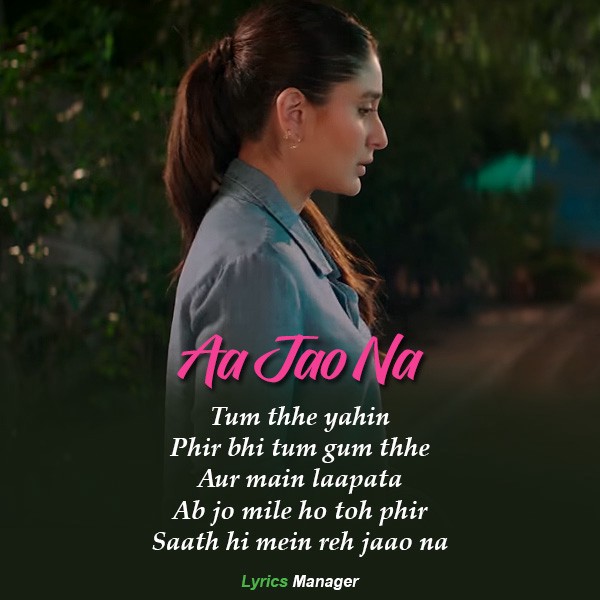  Arijit Singh & Shashwat Sachdev - Aa Jao Na Lyrics | lyricsmstr