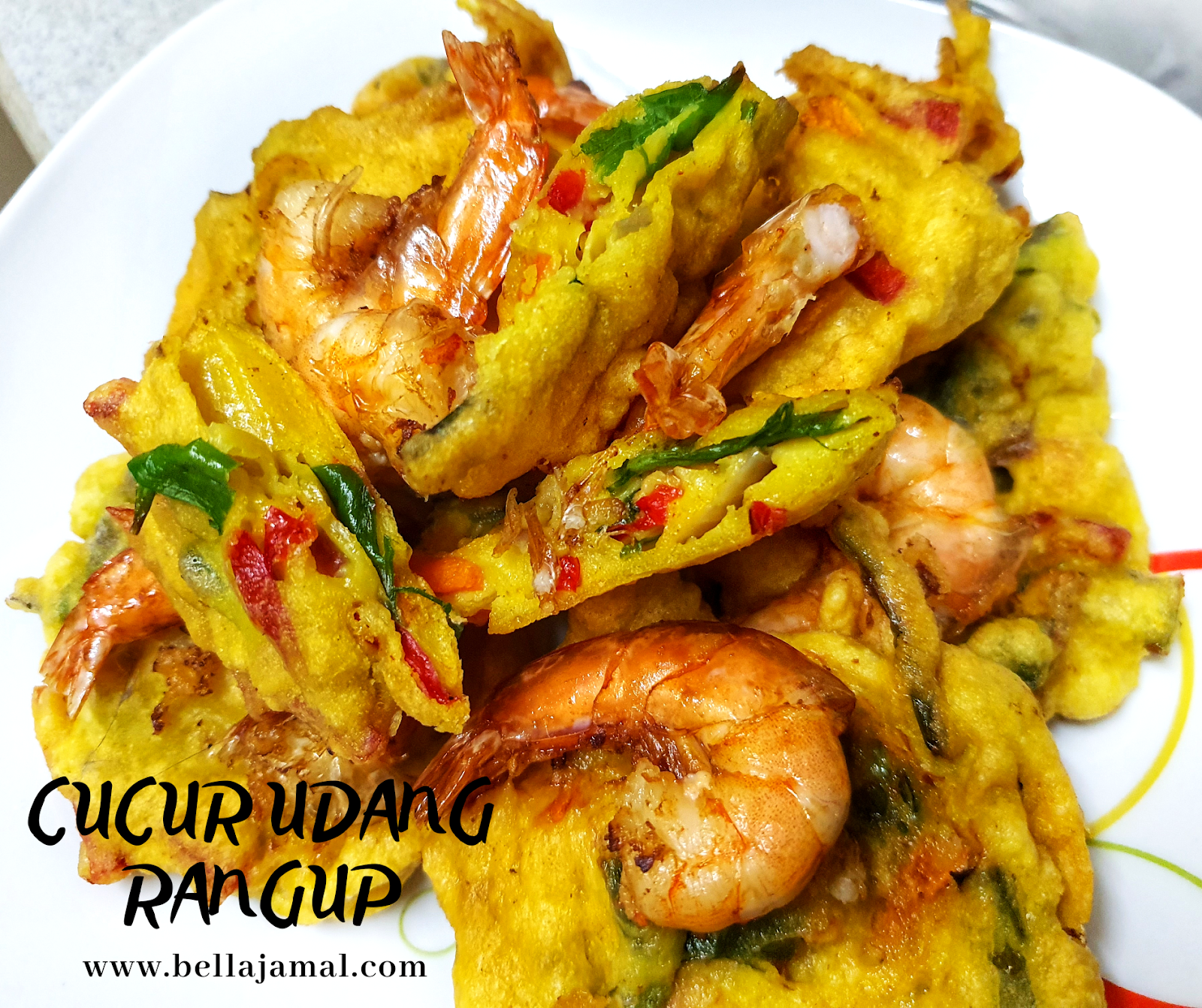 Buat dan cara cucur rangup lembut udang Jom Buat