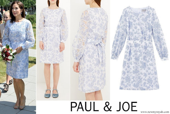 Crown Princess Mary wore Paul and Joe Voilage Dress