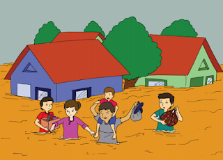 memberikan bantuan kepada korban banjir www.simplenews.me