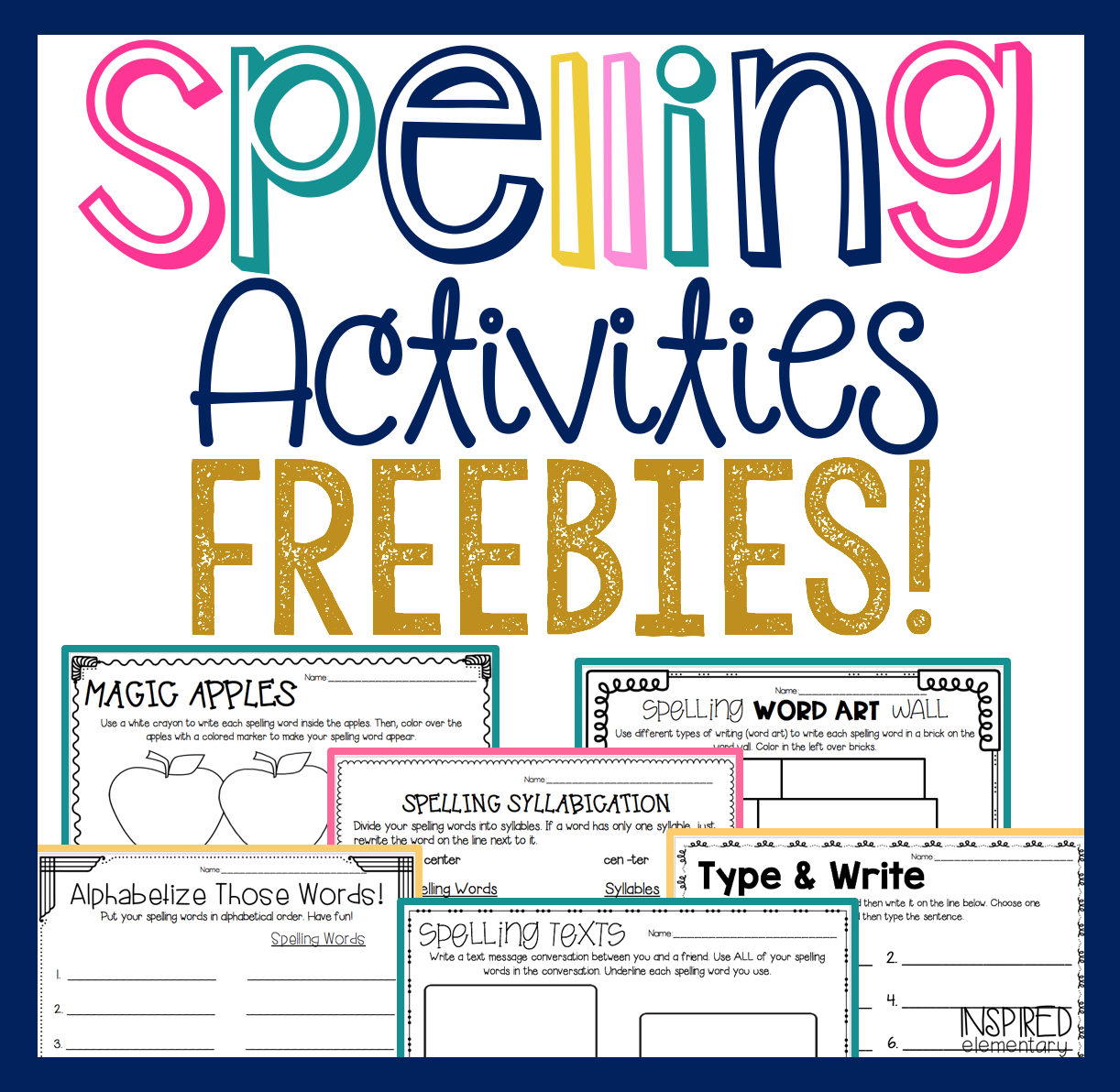 Spelling Activities Setting Up a Spelling Center · Inspired Elementary