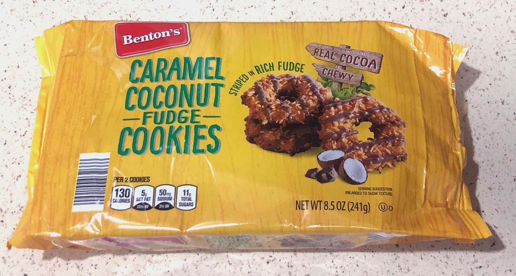 Aldi Obsession Review Caramel Coconut Fudge Cookies