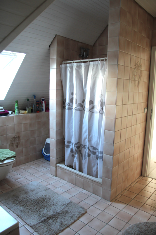 Antes y después de un baño de estilo nórdico