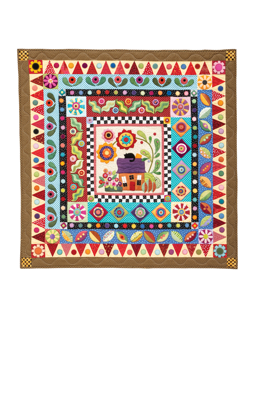 The Literate Quilter Wild Wool & Colorful Cotton Quilts by Erica Kaprow