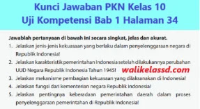 Kunci Jawaban Pkn Kelas 10 Uji Kompetensi 1 Halaman 34 Wali Kelas Sd