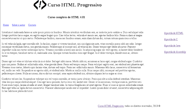 Apostila de HTML - Como criar sites
