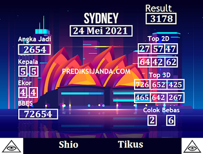 Kode Syair Sydney 24 Mei 2021 Hari Senin - Prediksi Janda Togel