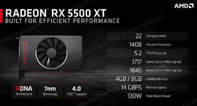 AMD officially announces the new RX 5500 XT card