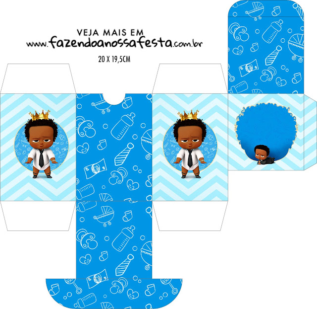 The Boss Baby Afro: Free Printable Boxes.