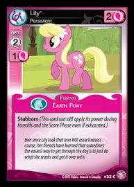 My Little Pony Lily, Persistent Absolute Discord CCG Card