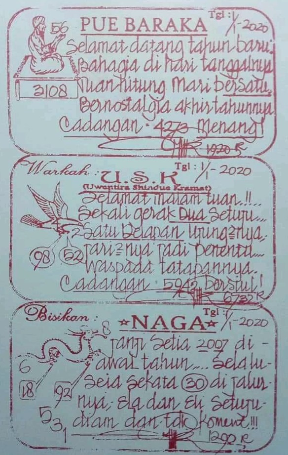 Syair Togel Sgp Rabu 01 Januari 2020 Forum Syair