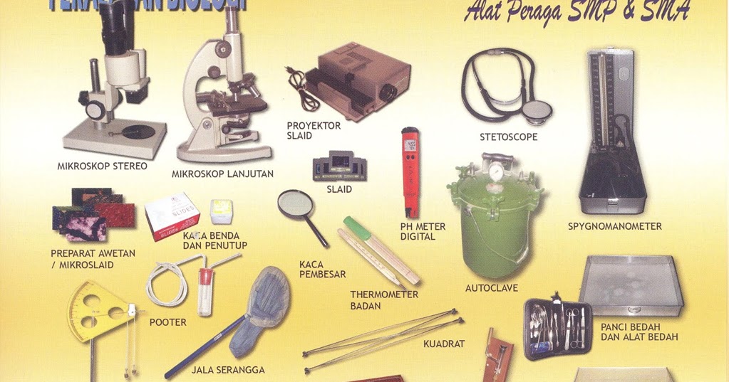 Spesifikasi Alat Peraga Pendidikan Alat Laboratorium IPA SMP | Alat