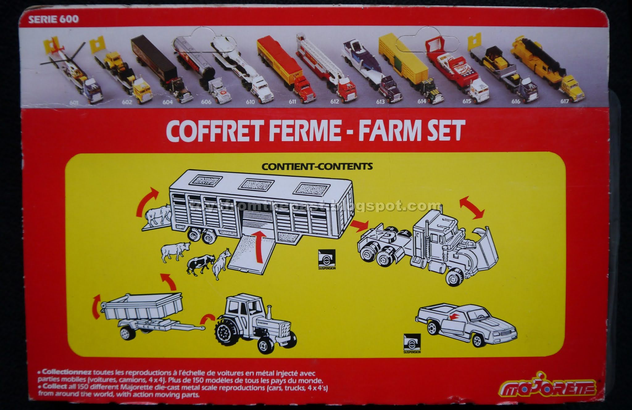 Toys from the Past: #968 MAJORETTE TRANSPORTS – COFFRET FERME